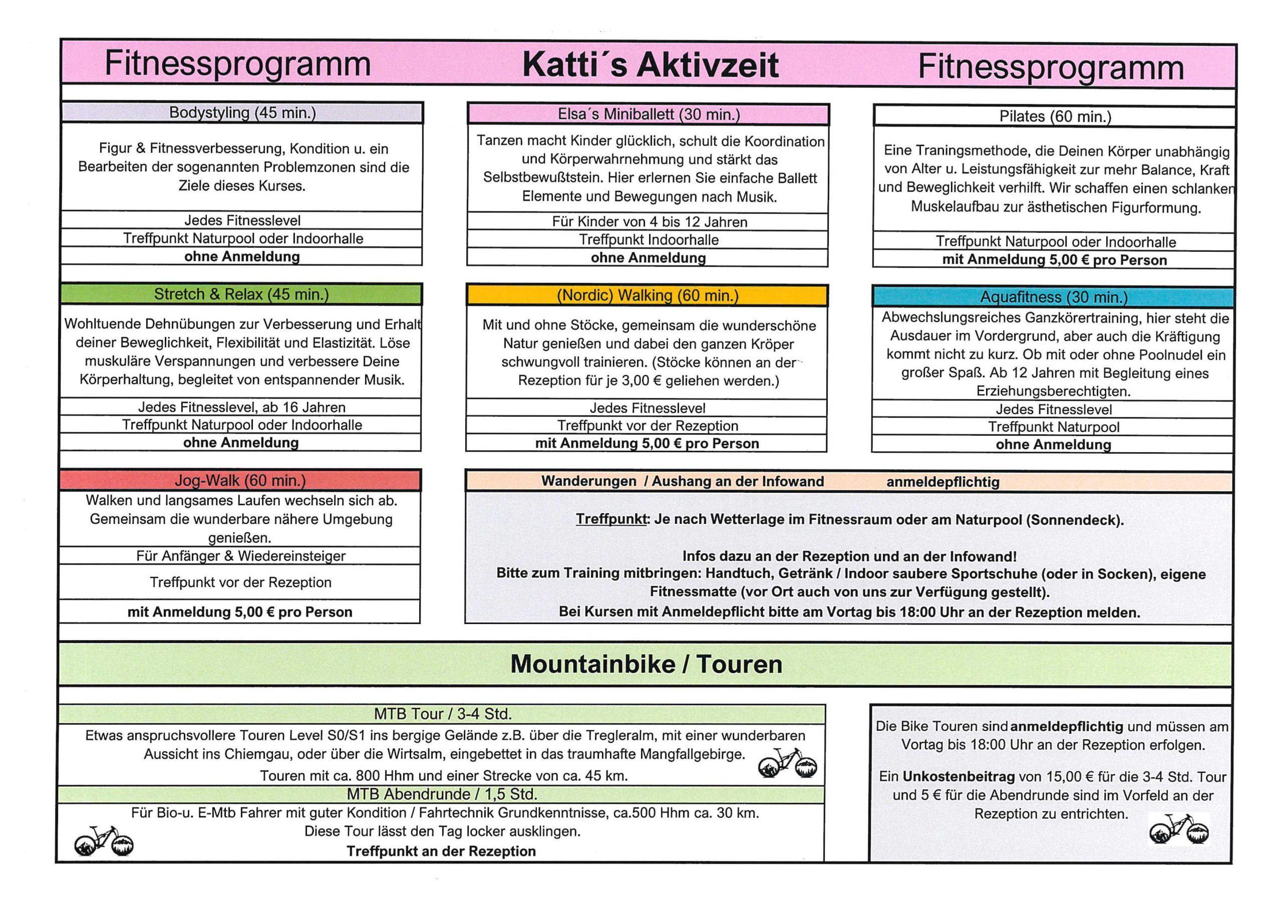 Kaiser Camping Bad Feilnbach Fitnessprogramm Kattis Aktivzeit 04